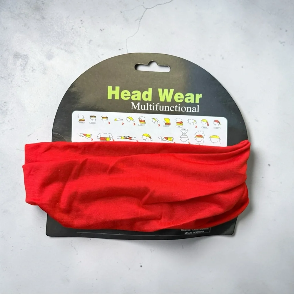 Multi-Scarf High Quality Total Sports Headgear Muti-Functional-Red